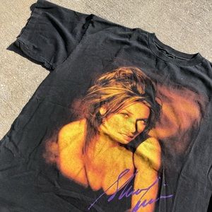 Vintage Shania Twain Front Graphic T-shirt Sz Xl